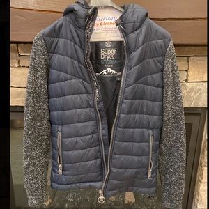 SUPERDRY Navy blue/gray jacket